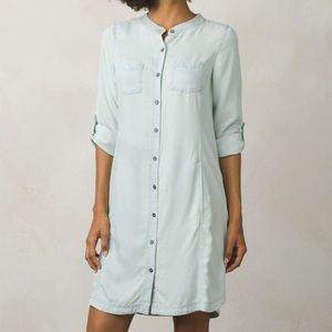 Prana Aliki Shirt Dress, light wash